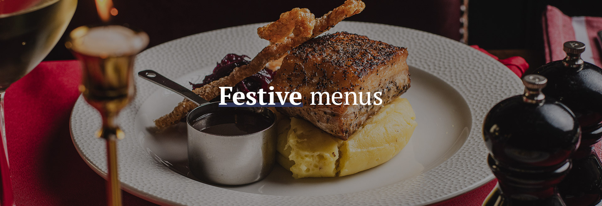 Christmas menu at The Crown & Two Chairmen