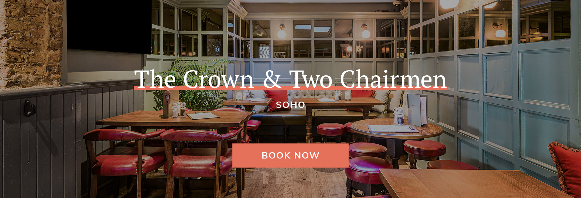 Join us at The Crown & Two Chairmen in London for delicious pub food